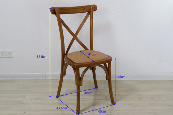 Postverpackung Holz-X-Kreuzrücken Stühle für antikes Design in Restaurants und Hochzeiten