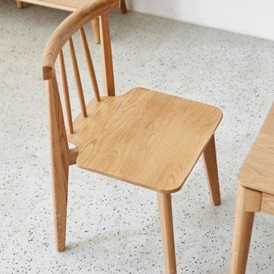 Windsor Holzstühle Eichenholzstuhl für Esszimmer und Wohnzimmer Gewichtsbegrenzung 150 kg Klassisches nordisches Restaurant