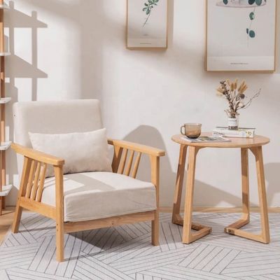 Moderne Massivholz-Sessel Die perfekte Kombination aus Stil und Komfort für Ihr Wohnzimmer