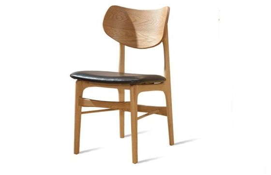 Klassischer nordischer Restaurantstuhl W48cm*D50cm*82cm mit Holzstühlen aus Burlywood/Brown