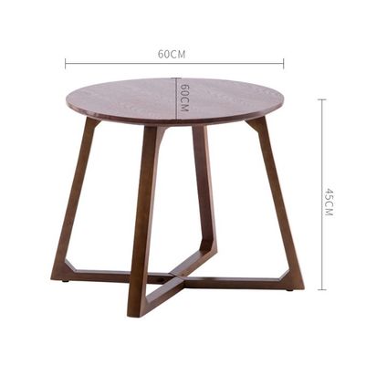 Kreuzbein Kaffeetisch aus Holz Seitentisch Moderne Gestaltung in Burlywood/Walnussfarbe