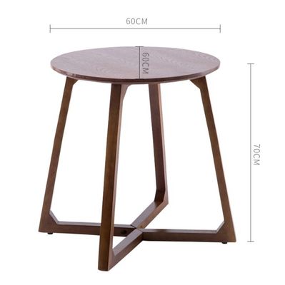 Kreuzbein Kaffeetisch aus Holz Seitentisch Moderne Gestaltung in Burlywood/Walnussfarbe