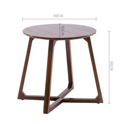 Kreuzbein Kaffeetisch aus Holz Seitentisch Moderne Gestaltung in Burlywood/Walnussfarbe