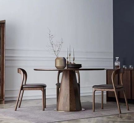 Moderne nordische Massivholz-Restaurantsessel mit Polsterung Esszessel mit W48,5cm*D55,2cm*H77cm Abmessungen