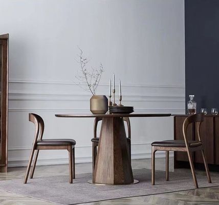 Moderne nordische Massivholz-Restaurantsessel mit Polsterung Esszessel mit W48,5cm*D55,2cm*H77cm Abmessungen