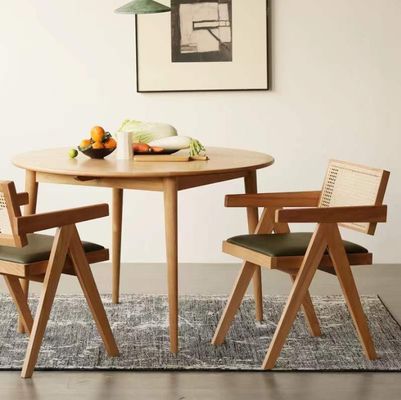 Holz Rattan Speisestuhl Armlehnen mit Massivholz Bau Allgemeine Wohnmöbel