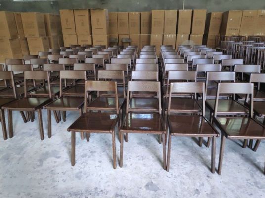 Massivholz-Esstühle im nordischen klassischen Stil für Restaurantmöbel