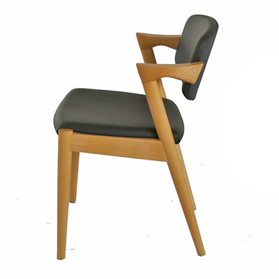 Holzgeschäftliche PU-Leder-Esstuhl für Hotel-Coffee-Shop Vielseitig und funktional