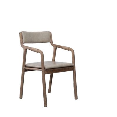 Esszimmermöbel Massivholz Vintage-Stil Seil Dekorierte Esszimmer Sessel