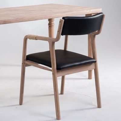 Esszimmermöbel Massivholz Vintage-Stil Seil Dekorierte Esszimmer Sessel