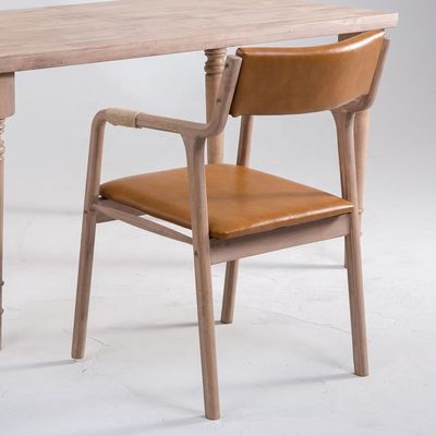 Esszimmermöbel Massivholz Vintage-Stil Seil Dekorierte Esszimmer Sessel