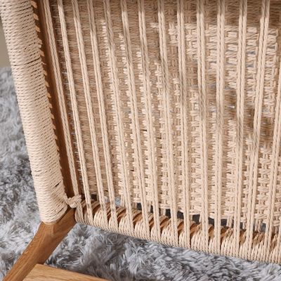 Klassisches Esszimmer und Wohnzimmer Möbel gutes Design Antike Eichenholz Wishbone Stühle mit Seil Sitz