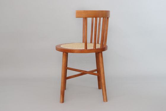 Maßgeschneiderte Farben Kundenentwürfe Akzeptabel Nordic Modern Rattan Stuhl Holzmöbel