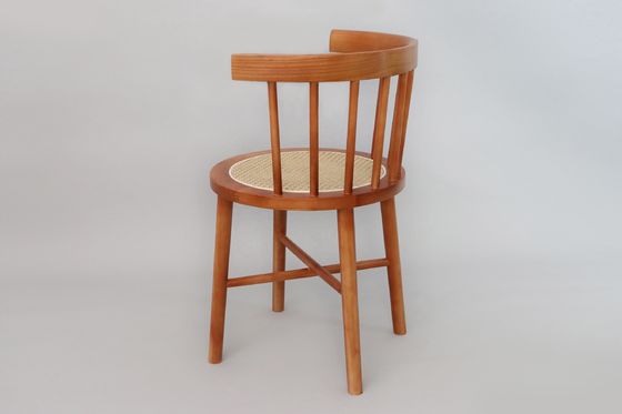 Maßgeschneiderte Farben Kundenentwürfe Akzeptabel Nordic Modern Rattan Stuhl Holzmöbel