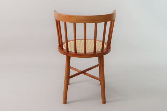 Maßgeschneiderte Farben Kundenentwürfe Akzeptabel Nordic Modern Rattan Stuhl Holzmöbel