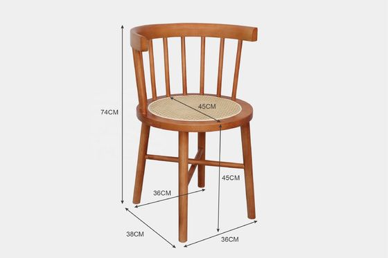 Maßgeschneiderte Farben Kundenentwürfe Akzeptabel Nordic Modern Rattan Stuhl Holzmöbel