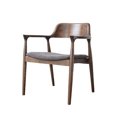 Esszimmermöbel Modernes schwarzes Leder Polster Holz Material Esszessel mit Polsterung und Design