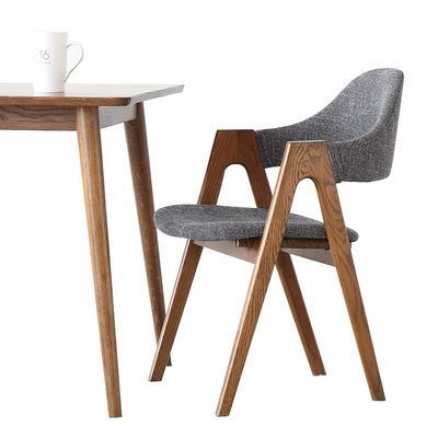 6 Stühle Holztisch im nordischen Stil zum Essen