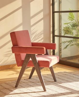 NO Faltbare neueste Design-Hausmöbel Polster-Wohnzimmer-Stuhl mit Massivholz-Akzent-Stühle