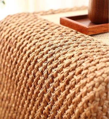 Home Möbel Modernes Design Stil Ende Naturholzrahmen Stroh Gewebter Künstlerischer japanischer Stil Kaffeetisch für Wohnzimmer