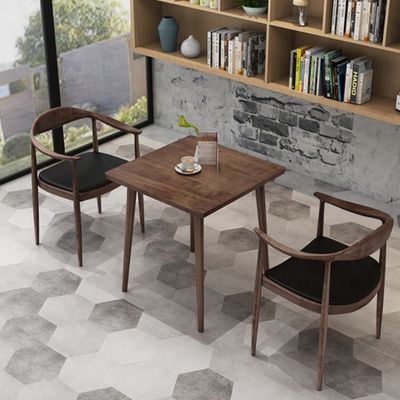 Maßgeschneiderte Farbe Massivholz Esszimmer Quadrat Kaffeetisch Modernes Licht Luxus Kleines Quadrattisch