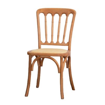 Massivholz-Chivari-Stuhl für Rattan-Essen bei klassischen Hochzeitsveranstaltungen