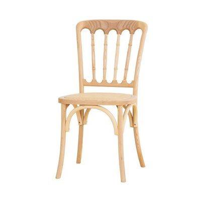 Massivholz-Chivari-Stuhl für Rattan-Essen bei klassischen Hochzeitsveranstaltungen