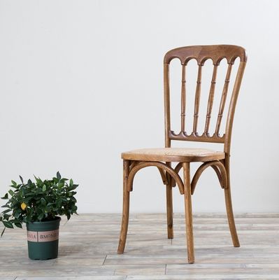Massivholz-Chivari-Stuhl für Rattan-Essen bei klassischen Hochzeitsveranstaltungen