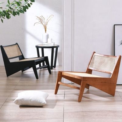 OEM/ODM Moderner Stil Rattan Holz Kreatives Wohnzimmer Terrasse Rattan Stuhl Rücken Stuhl Perfekt für Wohnung