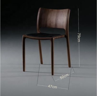 Fügen Sie Ihrem Café und Restaurant einen Hauch Luxus hinzu mit einem High-End Massivholz-Nordic Bent-Rückenlehnen-Esstuhl