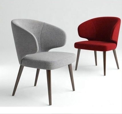 Holzbein Velvet Polstered Wing Rückenlehne Esszessel für komfortables und elegantes Essen