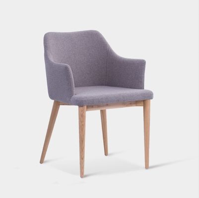 Hotel-Restaurant-Esstuhl mit Massivaschholzrahmen und Polster-Metallgewebe-Schaumsitz