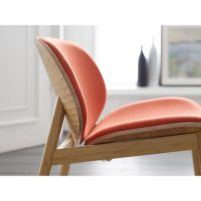Komfortable Stoffsitz Holzstuhl für Hotel Restaurant Wohnzimmer Kaffeeshop im nordischen modernen Design