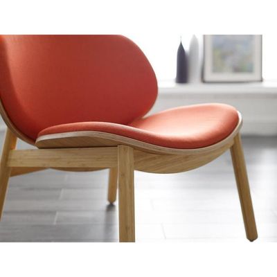 Komfortable Stoffsitz Holzstuhl für Hotel Restaurant Wohnzimmer Kaffeeshop im nordischen modernen Design