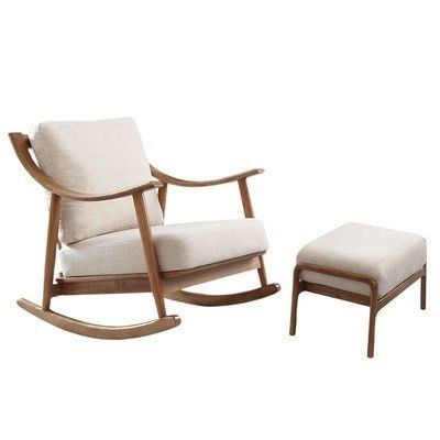 Postverpackung Holzmöbel Schaukelsofa Stuhl für Zuhause und Büro in Nordeuropa Stildesign