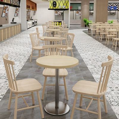 Postverpackung Esstisch Stuhl Kombination für Snackbar im Fast-Food-Restaurant