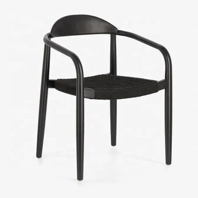 Bestseller Moderne Wohnzimmer Armlehne Holz Esszimmer Seilstuhl mit Armlehne und Postverpackung