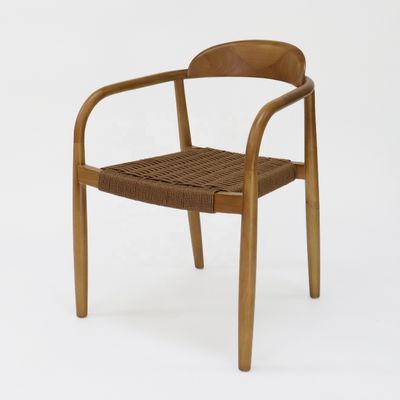 Bestseller Moderne Wohnzimmer Armlehne Holz Esszimmer Seilstuhl mit Armlehne und Postverpackung