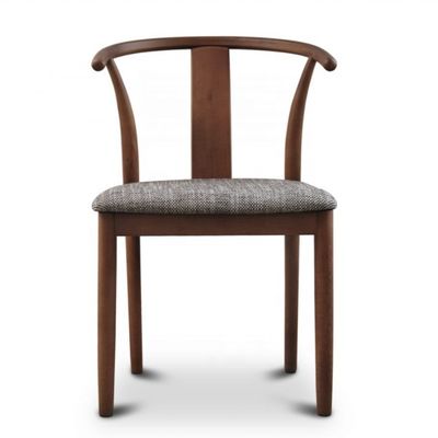 Vintage-Coffee-Shop-Möbel aus Massivholz Speisestuhl aus Wishbone mit Kissen und Mahagoni