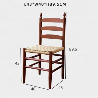 Massivholz-Esstuhl mit Seilsitz Eine perfekte Kombination aus Form und Funktion