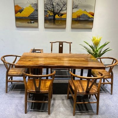 Y Restaurant-spezifischer Speisesessel aus massivem Holz mit NC/PU-Farbe und Wishbone-Design