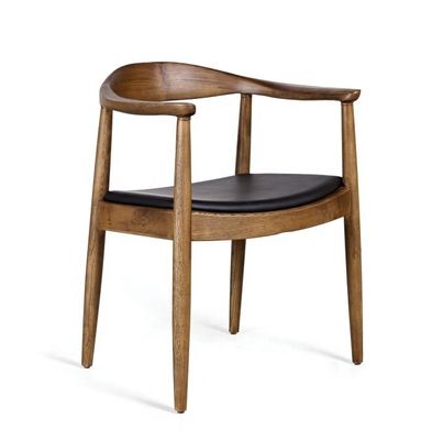 Hotel Moderne PU Leder Massivholz Esszessel ohne Klappklappe und modernes Horn Design