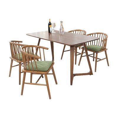 Modernes Design Esszimmermöbel Rückenlehne Armlehne Holz Esszessel im stilvollen Design