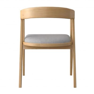 Zwei Jahre Garantie Holz Esszessel mit Armlehne für das Esszimmer Antike Massivholz Stoff Sitz