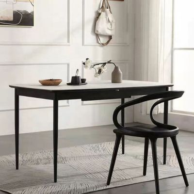 Moderne Speisesaal Buche Massivholz Kaffee-Biegen Stuhl mit gebogener Rückenlehne und nordischen Stil