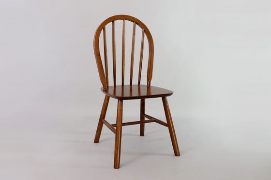 Nordic Modern Dining Chair mit Rückenlehne und I-Form Massivholzrahmen in NC/PU Farbveredelung