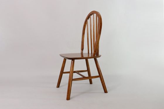 Nordic Modern Dining Chair mit Rückenlehne und I-Form Massivholzrahmen in NC/PU Farbveredelung