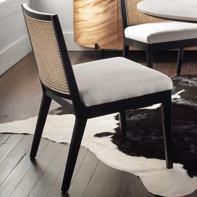 Der beste französische Stil Rattan Rücken Massiv Eichenholz Antike Esszimmer Stuhl Moderne Design Stil für spezielle