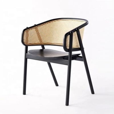 Schule Nordic Holzrohr Wicker Rattan Rücken Esszimmer Wohnzimmer Schwarz Rattan Esszimmer Entspannungrohr
