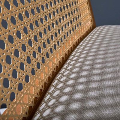 Massivholzrahmen Esszimmer Rattan Stuhl Modernes nordisches Design mit Kirschholz